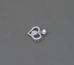 925 Sterling Silver Heart CZ Pendant