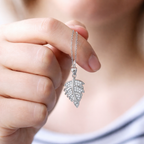 925 Sterling Silver Leaf Pendant