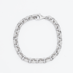 925 Sterling Silver CZ Belcher Bracelet