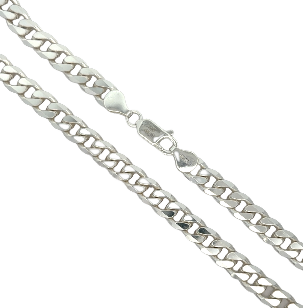 925 Sterling Silver Solid Miami Cuban Link Chain