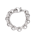 925 Sterling Silver Iced Out CZ Belcher Bracelets