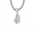 925 Sterling Silver Full CZ Praying Hands