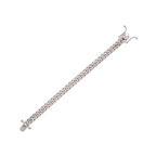 925 Sterling Silver Iced Out Cuban Bracelet – 7 mm