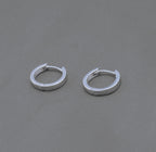 Small Classic Hoop Earrings in Sterling Silver