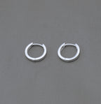 Small Classic Hoop Earrings in Sterling Silver