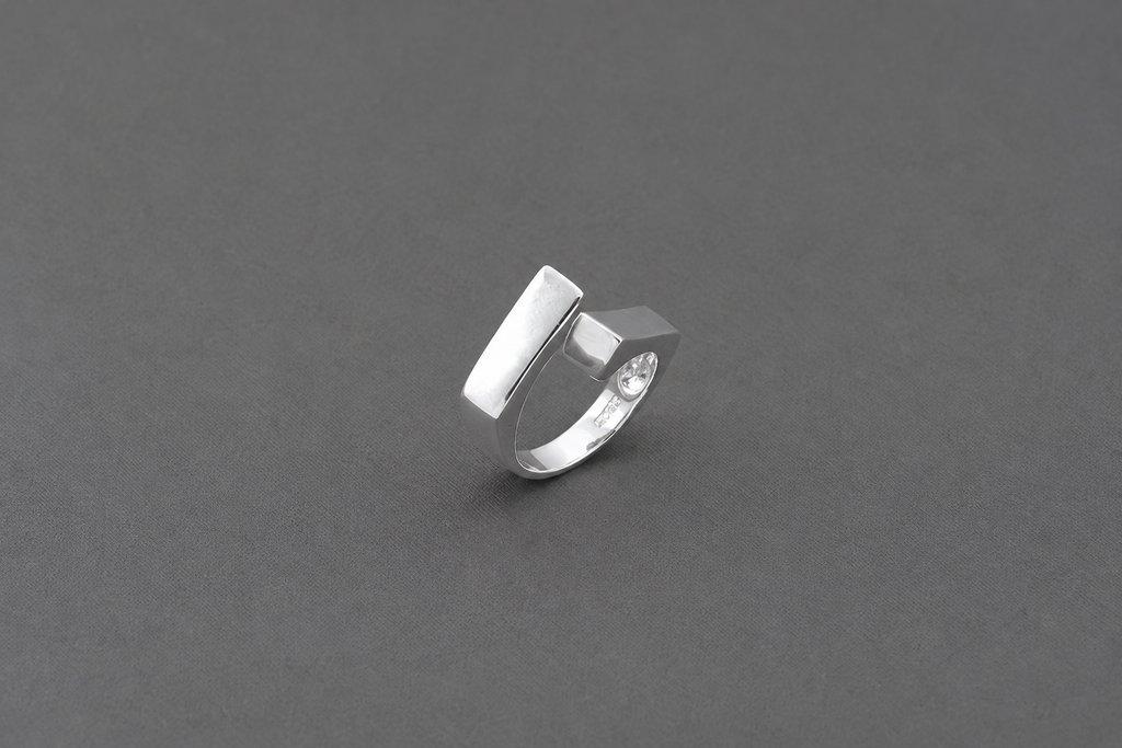 Open Bar Sterling Silver Ring