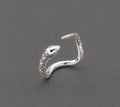 Coiled Snake Ring in Sterling Silver