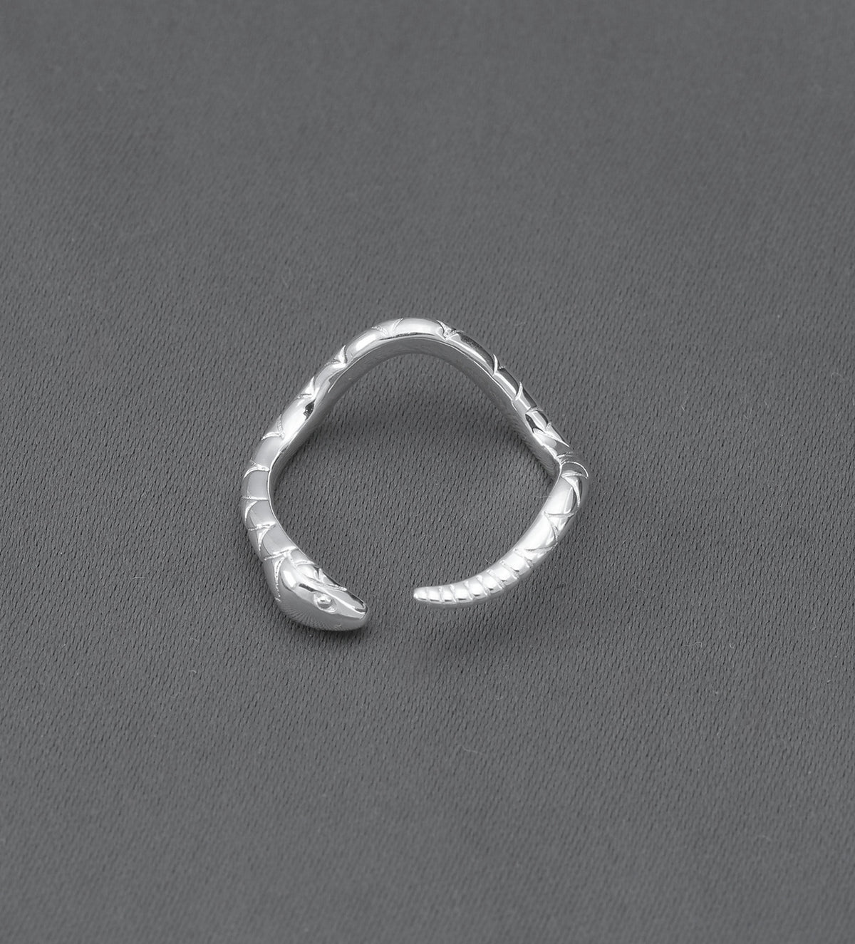 Coiled Snake Ring in Sterling Silver