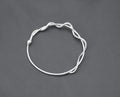 Snake Bangle in Sterling Silver