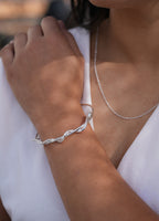 Snake Bangle in Sterling Silver