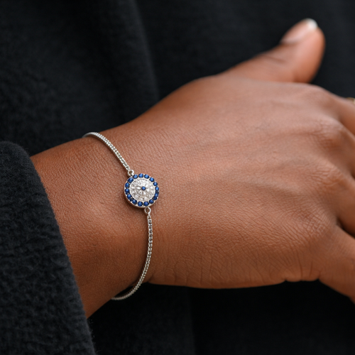 925 Sterling  Silver Evil Eye Bracelet