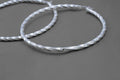Extra Large Twisted Hoop Earrings in Sterling Silver — view 2