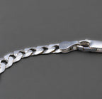 Slim Cuban Link Bracelet in Sterling Silver – 9 Inch — view 2