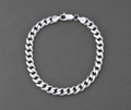Slim Cuban Link Bracelet in Sterling Silver – 9 Inch