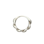 925 Sterling Silver Baguette CZ Cuban Ring